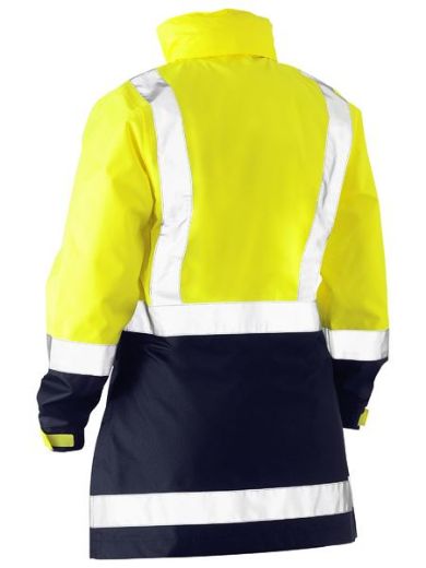 Picture of BISLEY WOMEN'S TAPED HI VIS RAIN SHELL JACKET